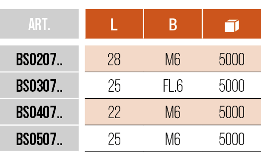 GIUNZIONI - CONNECTING FITTINGS - BS0207 - BS0307 - BS0407 - BS0507