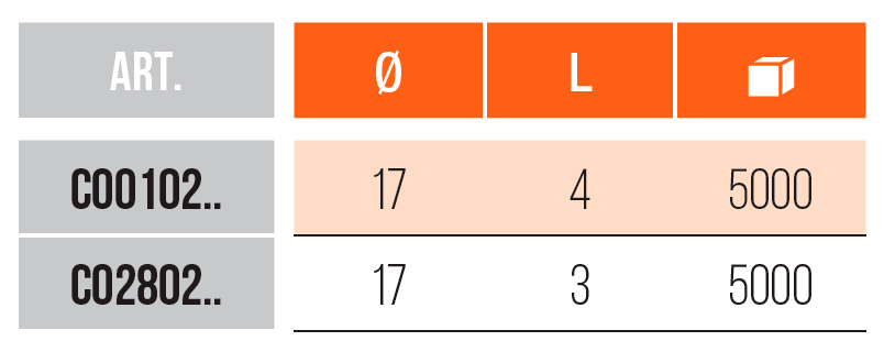 CO0102 - CO2802 - GIUNZIONI - CONNECTING FITTINGS