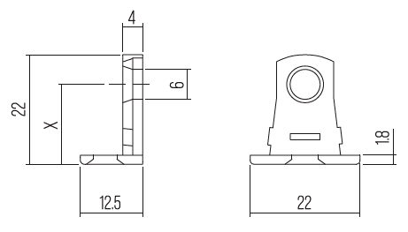 MONTAGGI INTRAPARETE - CONNECTING FITTINGS - IP10115 - IP10215 - IP10315
