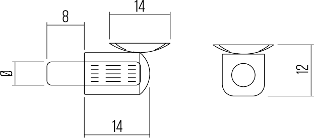 REGGIPIANI - SHELF SUPPORT - REGGICRISTALLI - GLASS SUPPORTS - REGGICRISTALLI - GLASS SUPPORTS WITH SUCKER - RM0631 - RM0731