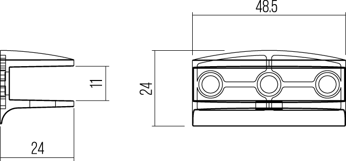 REGGICRISTALLI - GLASS SUPPORTS - REGGIPIANI - SHELF SUPPORTS - RM5469