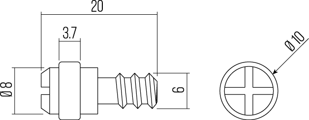 REGGIPIANI - SHELF SUPPORT - REGGICRISTALLI - GLASS SUPPORTS - RM5731