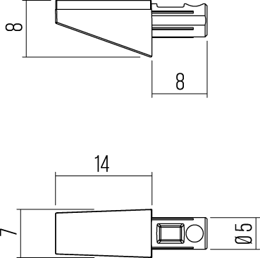 REGGIPIANI - SHELF SUPPORT - REGGICRISTALLI - GLASS SUPPORTS - REGGICRISTALLI - GLASS SUPPORTS WITH SUCKER - RM6869