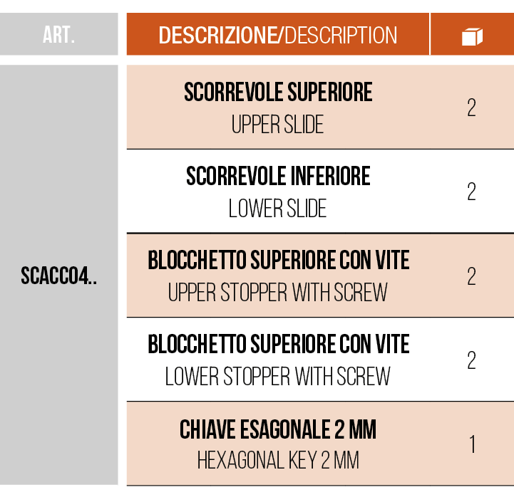 SCORREVOLI - SLIDING DOORS - SCACCO4