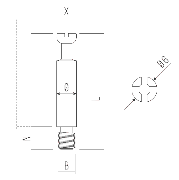GIUNZIONI - CONNECTING FITTINGS - SISTEMI DI GIUNZIONE Ø15 - CONNECTING FITTINGS Ø15 - TIRANTI - DOWELS - TT0107 - TT0207 - TT0307