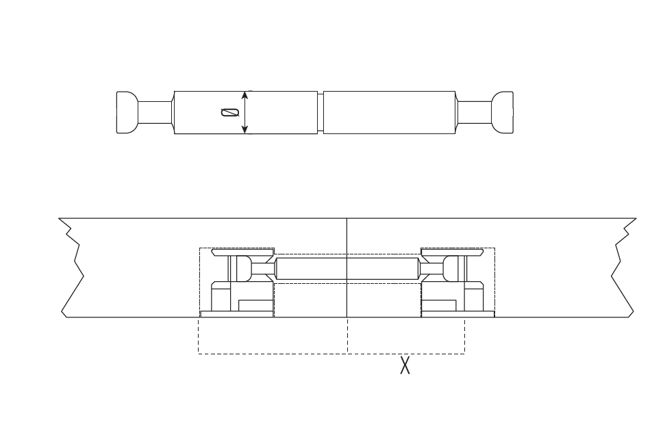 GIUNZIONI - CONNECTING FITTINGS - SISTEMI DI GIUNZIONE Ø15 - CONNECTING FITTINGS Ø15 - TIRANTI SENZA ANELLO - DOWELS WITHOUT RING - TT8407S/A