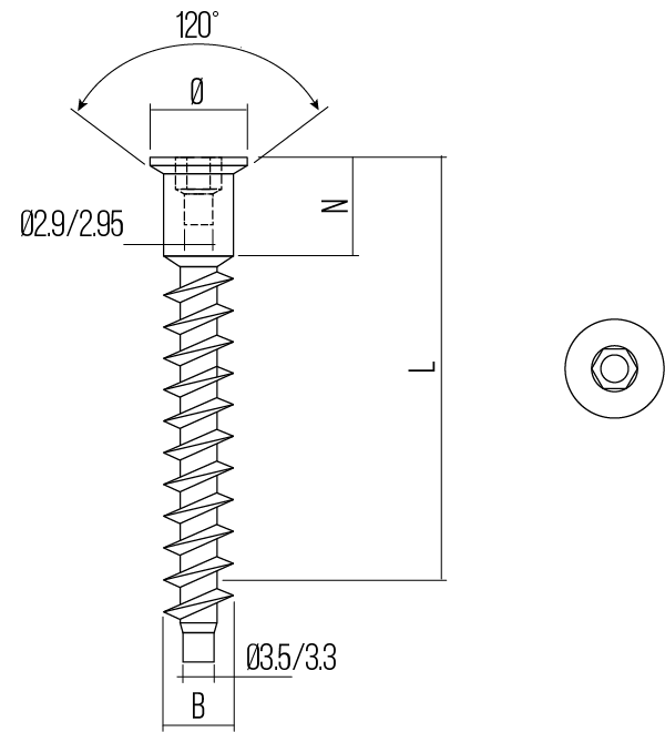 VITERIE - SCREWS - VITI DI ASSEMBLAGGIO - CONNECTING SCREWS - VI4907 - VI5007 - VI5107 - VI5207 - VI5307 - VI5407 - VI5507 - VI5607 - VI5707 - VI7607