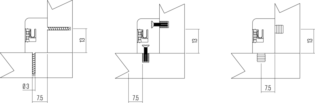 GIUNZIONI - CONNECTING FITTINGS - MONTAGGI - PLASTIC BLOCK INSERT