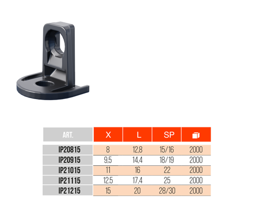 Compact desktop hole punch with a vertical punching head and circular base, shown above a product specs table.